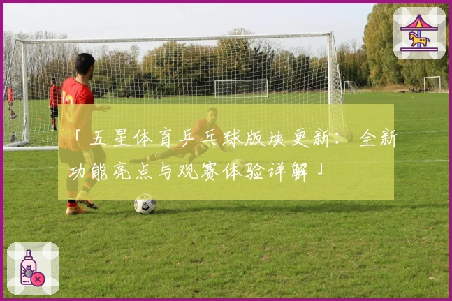 「五星体育乒乓球版块更新：全新功能亮点与观赛体验详解」